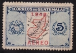 Stamps Guatemala -  Escudo de Armas y Mapa