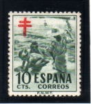 Stamps Spain -  1951 Pro tuberculosos.Edifil 1104