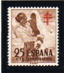 Stamps Spain -  1951 Pro tuberculosos.Edifil 1105