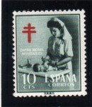 Stamps Spain -  1953 Pro tuberculosos.Edifil 1122