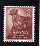 Stamps Spain -  1954 Año Mariano: Ntra. Sra de Africa Edifil 1140