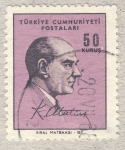 Stamps Turkey -  Mustafa Kemal Atatürk Presidente de Turquía