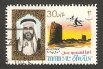 Sellos de Asia - Emiratos rabes Unidos -  jeque y ruinas