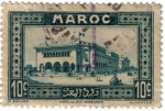 Stamps Morocco -   Avenue de Paris et Hôtel des P.T.T Casablanca