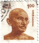 Stamps Asia - India -  Mahatma Gandhi