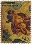 Stamps India -  Michelangelo Miguel Ángel