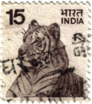 Sellos del Mundo : Asia : India : El tigre de Bengala
