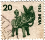 Stamps : Asia : India :  Figura de la India