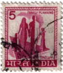 Stamps : Asia : India :  La planificación familiar