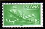 Sellos de Europa - Espa�a -  1955 SuperContellation y Sta. Maria Edifil 1173