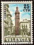Stamps : Europe : Spain :  España Valencia 1978 Ed.09 Sello Nuevo Torre de Santa Catalina 25cts