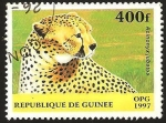 Stamps Guinea -  fauna, acinonyx jubatus
