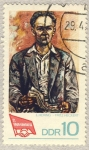 Stamps : Europe : Germany :  DDR 7º FOGB Kongress  E.Hering  Fritz Heckert
