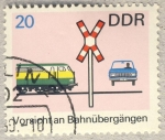 Sellos del Mundo : Europa : Alemania : DDR Vorsicht an Bahnübergängen