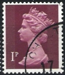 Stamps : Europe : United_Kingdom :  Isabel II   ( con franjas )