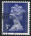 Stamps United Kingdom -  Isabel II   ( con franjas )