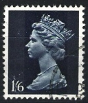 Sellos de Europa - Reino Unido -  Isabel II   ( con franjas )