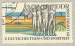 Stamps : Europe : Germany :  V  Deutsches Turn und Sportfest in Leipzig 1969