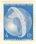 Stamps Chile -  En memoria del Presidende John F. Kennedy