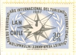 Stamps Chile -  Año internacional del Turismo.