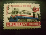 Stamps : America : Uruguay :  uruguay centenario ferrocarriles