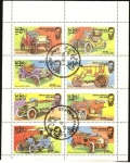 Stamps Oman -  Automóviles de época