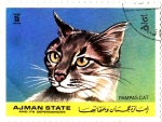 Stamps : Asia : United_Arab_Emirates :  PAMPAS CAT