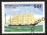 Sellos de Africa - Benin -  barco