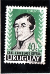Sellos de America - Uruguay -  GRAL FRUCTUOSO RIVERA