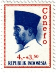 Sellos de Asia - Indonesia -  Achmed Sukarno. Primer presidente de la República