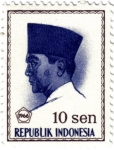 Sellos de Asia - Indonesia -  Achmed Sukarno. Primer presidente de la República