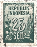 Stamps Indonesia -  Cifras Republik Indonesia