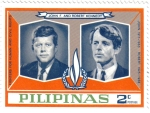 Sellos de Asia - Filipinas -  John F. y Robert Kennedy