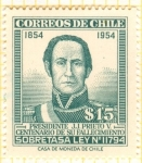 Sellos de America - Chile -  Presidente J. J. Prieto.
