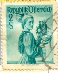 Stamps Austria -  Trajes Regionales Austriacos