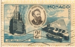 Stamps Europe - Monaco -  50 Aniversario de la muerte de Julio Verne.
