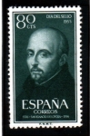 Stamps Spain -  1955 IV Cent. muerte S Ignacio de Loyola. Edifil 1168