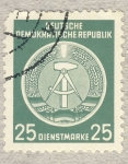 Stamps : Europe : Germany :  DDR Diensmarke