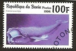 Sellos de Africa - Benin -  cetaceo