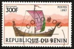 Stamps : Africa : Benin :  nave de vela normanda