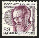 Stamps Austria -  josef matthias hauer, musico y filosofo, 100 años de su nacimiento