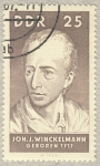 Stamps Germany -  DDR Joh.J.Winckelmann 1717
