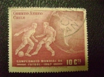 Stamps : America : Chile :  campeonato mundial futbol - 1962