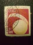Stamps : America : Chile :  campeonato mundial futbol - munich 1974