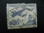 Stamps Chile -  correo aereo