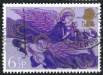 Stamps United Kingdom -  Angeles tocando instrumentos musicales.