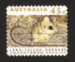 Stamps Australia -  especies amenazadas, dunnart largo rabudo
