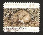 Stamps Australia -  especies amenazadas, parma wallaby