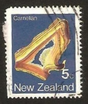 Stamps New Zealand -  Mineral cuarzo carnelian