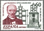 Stamps Spain -  ESPAÑA 1996 3410 Sello Nuevo Dia del Sello Linea Telegrafica Optica Madrid-Irun Jose Mª Mathe